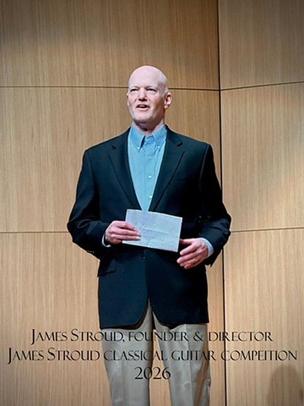 James Stroud, founder and director, at the 2026 awards ceremony