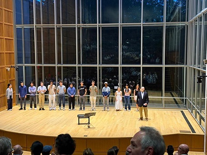 The 2026 semi-finalists on the Mixon Hall stage